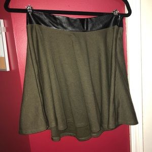 Super cute Olive green Skater Skirt!!
